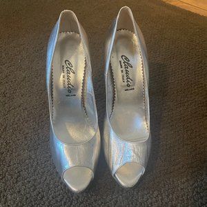 Sexy Silver Claudio Stilettos